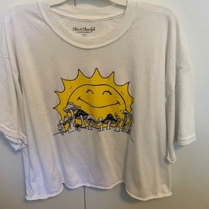 mushroom and sunrise top